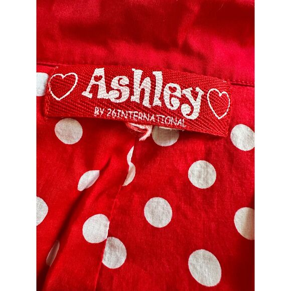 Ashley By 26 International Vintage Y2k Short Red Blazer Suit Jacket size Small - Picture 3 of 8